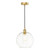 George 1 Light E27 Suspension Natural Brass