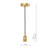 George 1 Light E27 Suspension Natural Brass