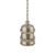 George 1 Light E27 Suspension Antique Chrome