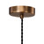 George 1 Light E27 Suspension Antique Bronze