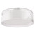 Geryon 3 Light Bathroom Ceiling Light Polished Chrome and Ribbed Glass IP44