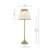 Grace Table Lamp Matt Green With Pleated Shade and Green Trim