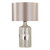 Guru Table Lamp Silver Mirror With Shade