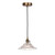 Hadano E14 Pendant Antique Bronze with Clear Flared Glass Shade