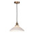 Hadano E14 Pendant Antique Bronze with White Shallow Ceramic Shade