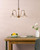 Hadano 3 Light Pendant Antique Bronze with Wavy Glass Shades