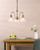 Hadano 3 Light Pendant Antique Bronze with Domed Ribbed Glass Shades