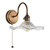 Hadano Wall Light Antique Bronze with Wavy Glass Shade