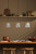 Hadano 3 Light Bar Pendant Antique Bronze with Clear Ribbed Glass Shades