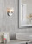 Hilaria Bathroom Wall Light Polished Chrome and Ribbed Glass IP44