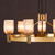 Hilaria 9 Light Pendant Antique Gold and Amber Ribbed Glass
