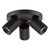 Hiro 3 Light Plate Spotlight Matt Black