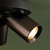 Hiro 3 Light Plate Spotlight Satin Bronze and Matt Black