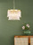 Irisen 6 Light Pendant Natural Brass and Textured Glass