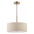 Isla 3 Light Pendant Antique Bronze and Ecru Shade 40cm