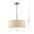 Isla 3 Light Pendant Antique Bronze and Ecru Shade 40cm