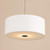 Isla Easy Fit Pendant Ivory and Black Shade 40cm
