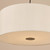 Isla Easy Fit Pendant Ecru and Bronze Shade 40cm
