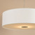 Isla Easy Fit Pendant Ivory and Black Shade 60cm
