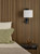 Itala Wall Light Matt Black With Shade LED