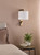 Itala Wall Light Antique Bronze With Shade LED