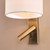 Itala Wall Light Antique Bronze With Shade LED