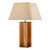 Izar Table Lamp Brown Glass and Antique Brass With Shade