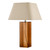 Izar Table Lamp Brown Glass and Antique Brass With Shade