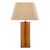 Izar Table Lamp Brown Glass and Antique Brass With Shade