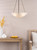 Keita 3 Light Pendant Antique Bronze and Alabaster Glass