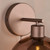 Lycia Wall Light Satin Bronze and Bronze Ombre Glass