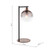 Lycia Table Lamp Satin Bronze and Bronze Ombre Glass