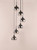 Lycia 6 Light Cluster Pendant Matt Black and Smoked Ombre Glass