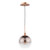 Lycia Pendant Satin Bronze and Bronze Ombre Glass