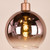 Lycia 3 Light Cluster Pendant Satin Bronze and Bronze Ombre Glass