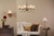Lydian Wall Light Antique Bronze With Linen Scalloped Pleated Shade
