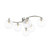 Nakita 6 Light Semi Flush Polished Chrome With Clear Hammered Glass