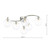 Nakita 6 Light Semi Flush Polished Chrome With Clear Hammered Glass