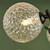 Naron 6 Light Semi-Flush Satin Black With Clear Hammered Glass