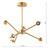 Naron 6 Light Semi-Flush Antique Bronze Fitting Only