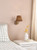 Navarro Rechargeable Wall Light Antique Bronze With Rattan Shade LED