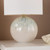 Nicolette Twin Pack Table Lamp Green and Cream Ceramic With Linen Shade