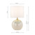 Nicolette Twin Pack Table Lamp Green and Cream Ceramic With Linen Shade