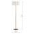 Noura Floor Lamp Antique Bronze and Ivory Ivory Scallop Shade