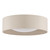 Nysa 2 Light Flush Taupe Faux Silk and Opal Frosted Acrylic Diffuser