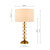 Oleana Table Lamp Antique Bronze and Amber Crystal With Shade
