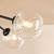 Poyen 5 Light Semi-Flush Matt Black and Ribbed Glass