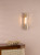 Ravis Wall Light Antique Bronze and Textured Glass