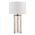 Ravis White Linen Drum Shade 28cm