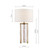 Ravis Table Lamp Antique Bronze and Textured Glass With Shade